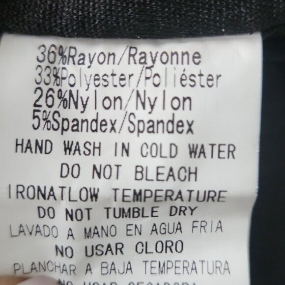 ROMEO & JULIETTE | strapless ruched dress bodycon ruffles lace flower black sz S - Picture 8 of 8